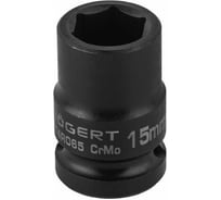 Головка торцевая ударная шестигранная 15 мм, 1/2", DIN 3121, CrMo HOEGERT TECHNIK HT4R065