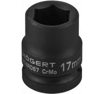 Головка торцевая ударная шестигранная 17 мм, 1/2", DIN 3121, CrMo HOEGERT TECHNIK HT4R067