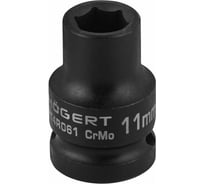 Головка торцевая ударная шестигранная 11 мм, 1/2", DIN 3121, CrMo HOEGERT TECHNIK HT4R061