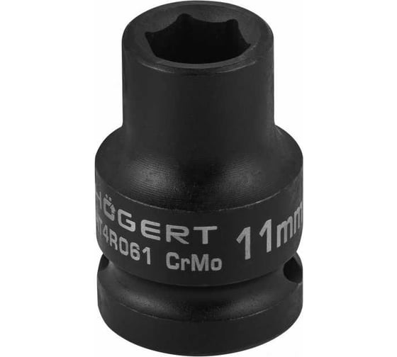 Головка торцевая ударная шестигранная 11 мм, 1/2", DIN 3121, CrMo HOEGERT TECHNIK HT4R061