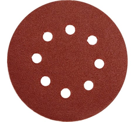 Круг шлифовальный с липучкой 5 шт, 125 мм, Р80, 8 отверстий YATO YT-83453