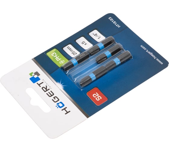 Биты ударные PH3, 25 мм, сталь S2, 5 шт HOEGERT TECHNIK HT1S123