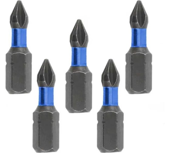 Биты ударные PH0, 25 мм, сталь S2, 5 шт HOEGERT TECHNIK HT1S120