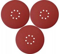 Набор шлифовальных кругов на липучке 3 шт, 225 мм, Р100, 8 отверстий YATO YT-83473