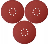 Набор шлифовальных кругов на липучке 3 шт, 225 мм, Р180, 8 отверстий YATO YT-83476