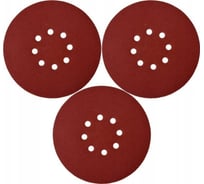 Набор шлифовальных кругов на липучке 3 шт, 180 мм, Р60, 8 отверстий YATO YT-83461
