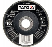 Круг лепестковый тарельчатый 125 мм, Р100, выпуклый YATO YT-83295