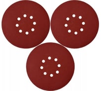 Набор шлифовальных кругов на липучке 3 шт, 180 мм, Р80, 8 отверстий YATO YT-83462