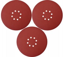 Набор шлифовальных кругов на липучке 3 шт, 225 мм, Р80, 8 отверстий YATO YT-83472