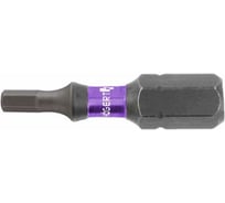 Биты ударные HEX 3, 25 мм, сталь S2, 5 шт HOEGERT TECHNIK HT1S145