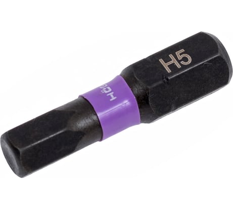 Биты ударные HEX 5, 25 мм, сталь S2, 5 шт HOEGERT TECHNIK HT1S147