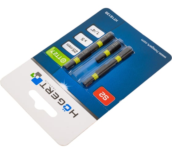 Биты ударные TORX 27, 25 мм, сталь S2, 5 шт HOEGERT TECHNIK HT1S139
