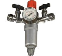 Редуктор-фильтр для пневмомагистрали 3/8" папа х 2х1/4" мама Elitech 0704.007401