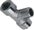 Тройник Т-образный 1х1/4" папа - 2х1/4" мама (10 шт) для пневмосистем Elitech 0704.004803 1