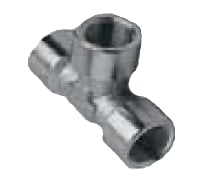 Тройник Т-образный 3х1/4" мама (10 шт) для пневмосистем Elitech 0704.004903