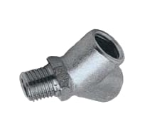 Тройник V-образный 1х1/4" папа - 2х1/4" мама (10 шт) для пневмосистем Elitech 0704.005303