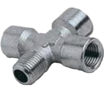 Крестовина 1х1/4" папа - 3х1/4" мама (10 шт) для пневмосистем Elitech 0704.005103