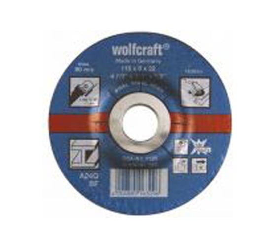 Диск обдирочный по металлу (115х22.2 мм) Wolfcraft 1630099