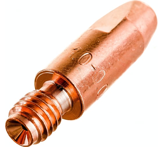 Наконечник токопроводящий (10 шт; E-Cu; М6х28; 1.0 мм) для горелок MIG/MAG Сварог 00000087422
