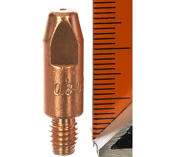 Наконечник токопроводящий (10 шт; E-Cu; М6х28; 0.8 мм) для горелок MIG/MAG Сварог 00000087421