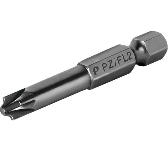 Бита отверточная Профи PZ/FL2, 50 мм, 2 шт для электротехнических работ ПРАКТИКА 906-814