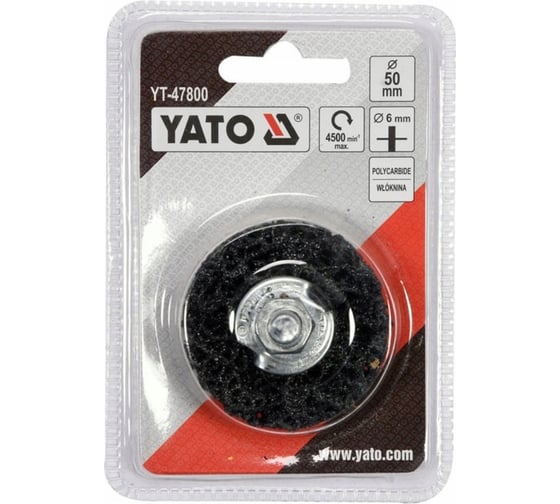 Щетка дисковая для удаления ржавчины 50 мм для дрели YATO YT-47800