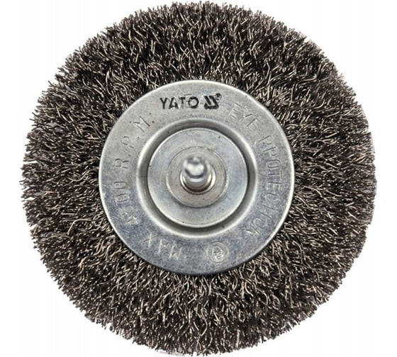 Щетка дисковая 75 мм, гофрированная проволока INOX YATO YT-47568