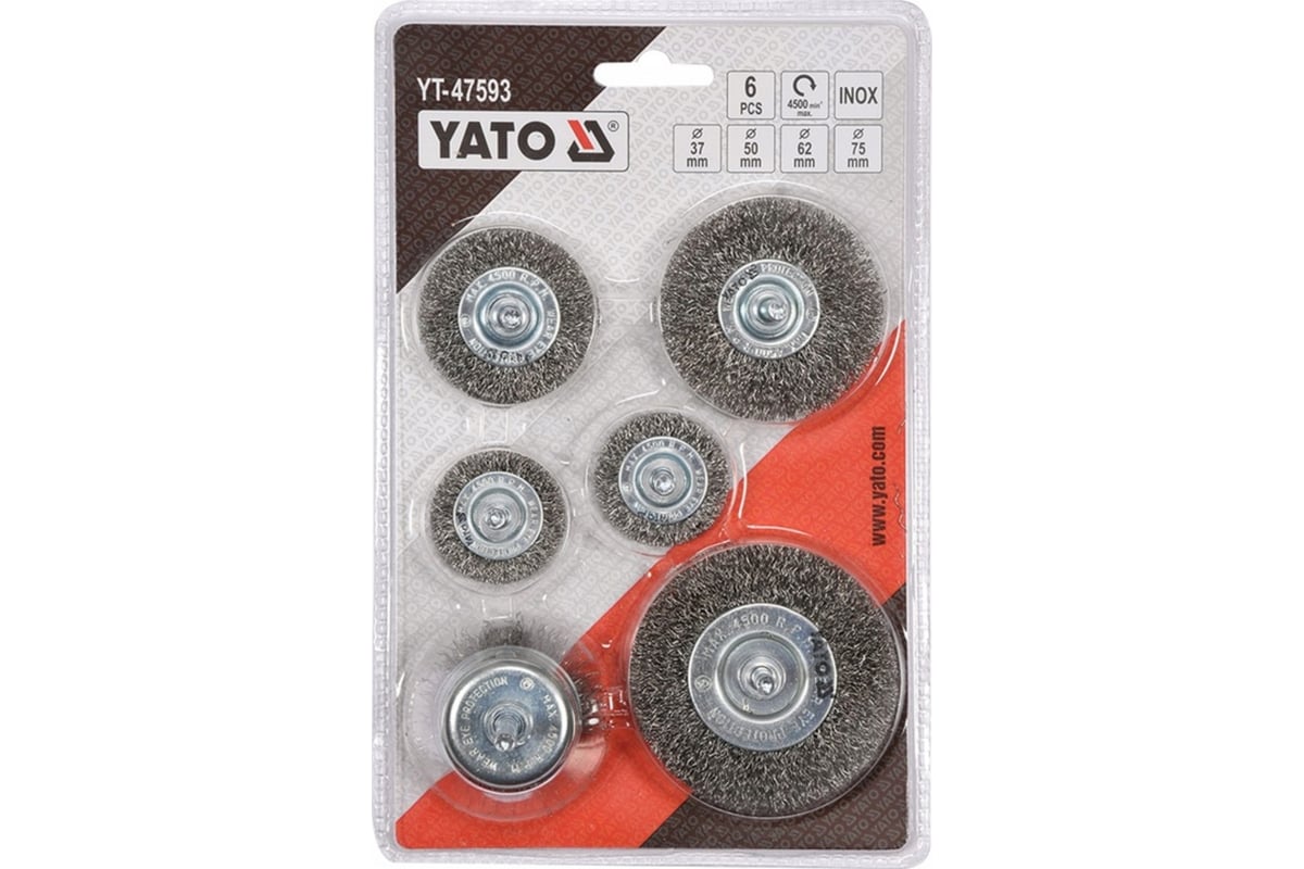  щеток-крацовок 6 шт YATO YT-47593 - выгодная цена, отзывы .