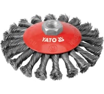 Щетка-крацовка 125 мм, М14, стальная проволока YATO YT-4764