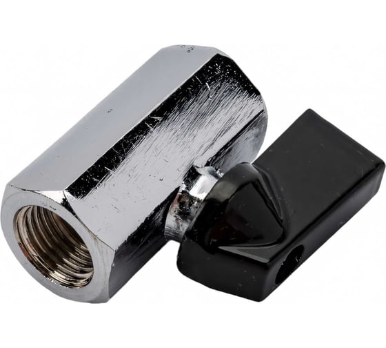 Шаровой кран переходник Pegas pneumatic резьба внутренняя 1/4" FXF  4403