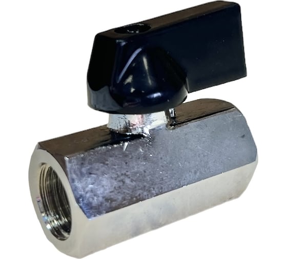 Шаровой кран переходник Pegas pneumatic резьба внутренняя 1/4" FXF  4403 1