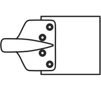 Лопата большая плоская 28 мм в кейсе для отбойного молотка К 2050 SPARKY 182858