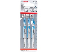 Пилки для лобзиков по металлу T127D HSS (74 мм) 3 шт. BOSCH 2608631508