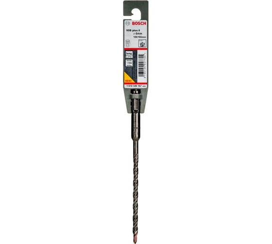 Бур для перфораторов 4-х спиральный SDS+ (6х100/160 мм) BOSCH 1618596167
