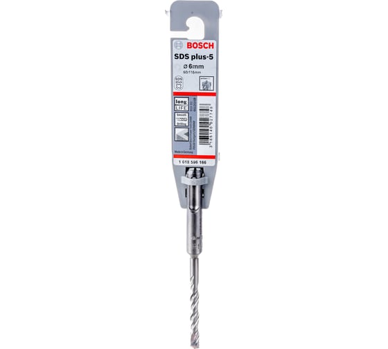 Бур для перфораторов 4-х спиральный (6х50/110 мм; SDS+) BOSCH 1618596166
