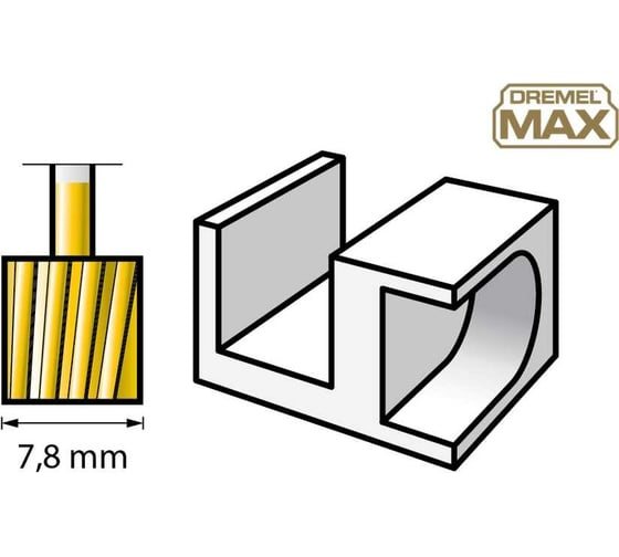 Фреза 115DM 7.8 мм 2 шт Dremel 26150115DM