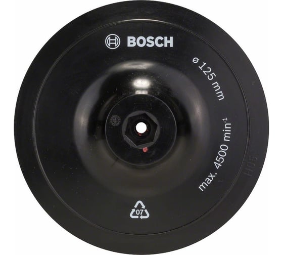 Насадка под круги на липучке (125 мм; 8 мм) Bosch 1609200154
