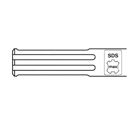 Хвостовик трамбовочной пластины SDS-max BOSCH 1618609003