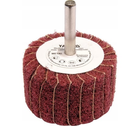 Круг лепестковый со шпинделем 50x30x6 мм, Р200 YATO YT-83393