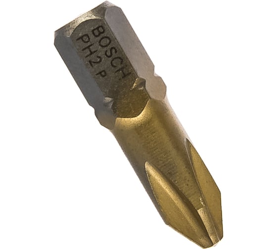 Бита Ph2 10 шт. (хвостовик шестигранный 1/4"; 25 мм; MaxGrip) BOSCH 2.607.001.547