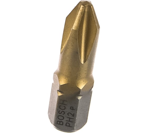 Бита Ph2 10 шт. (хвостовик шестигранный 1/4"; 25 мм; MaxGrip) BOSCH 2.607.001.547