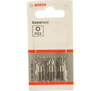 Бита Pz2 3 шт. (хвостовик шестигранный 1/4"; 25 мм) BOSCH 2.607.001.558