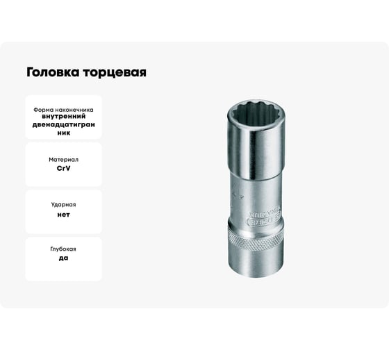 Головка торцевая с профилем UD 12 мм, 1/2" GEDORE 6141220