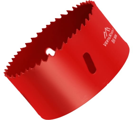Коронка биметаллическая по металлу 86 мм vertextools 2525-86