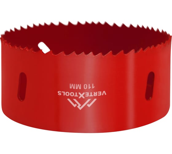 Коронка биметаллическая по металлу 110 мм vertextools 2525-110