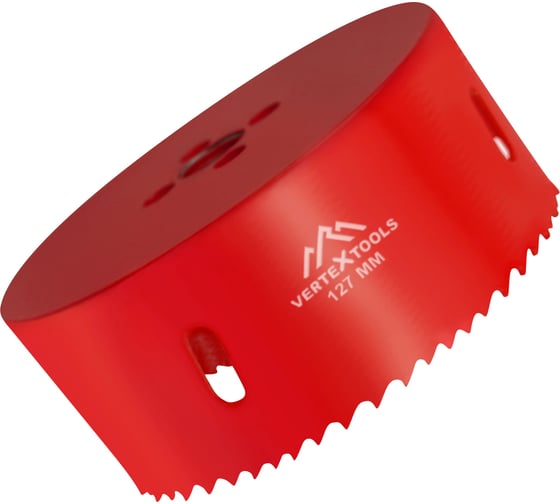 Коронка биметаллическая по металлу 127 мм vertextools 2525-127