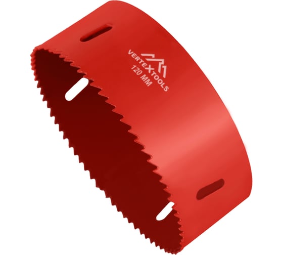 Коронка биметаллическая по металлу 120 мм vertextools 2525-120