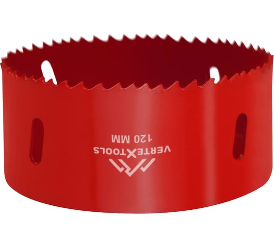 Коронка биметаллическая по металлу 120 мм vertextools 2525-120