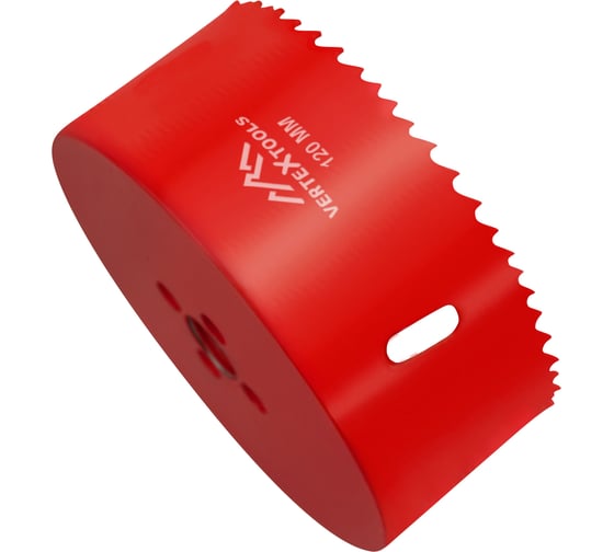 Коронка биметаллическая по металлу 120 мм vertextools 2525-120