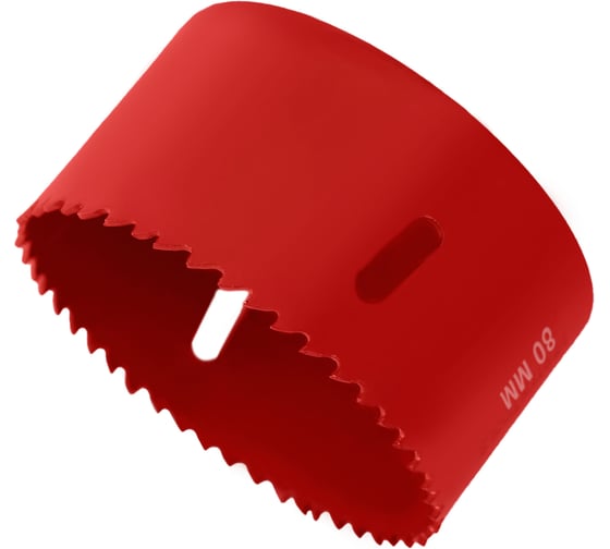 Коронка биметаллическая по металлу 80 мм vertextools 2525-80